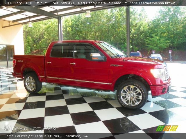 2010 Ford F150 Platinum SuperCrew 4x4 in Red Candy Metallic