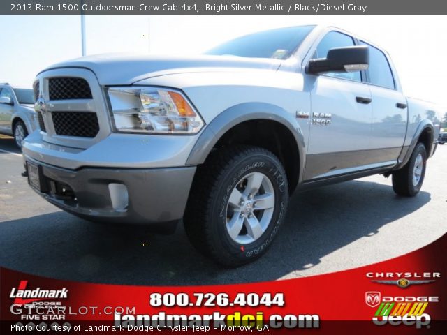 2013 Ram 1500 Outdoorsman Crew Cab 4x4 in Bright Silver Metallic