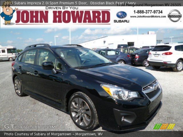 2013 Subaru Impreza 2.0i Sport Premium 5 Door in Obsidian Black Pearl