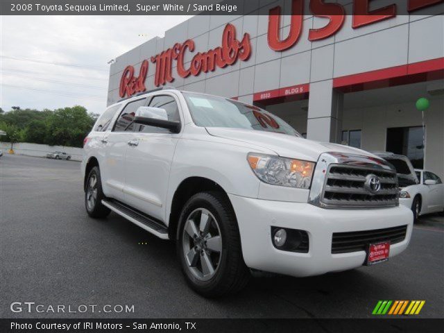 2008 Toyota Sequoia Limited in Super White