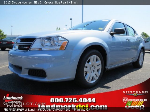 2013 Dodge Avenger SE V6 in Crystal Blue Pearl