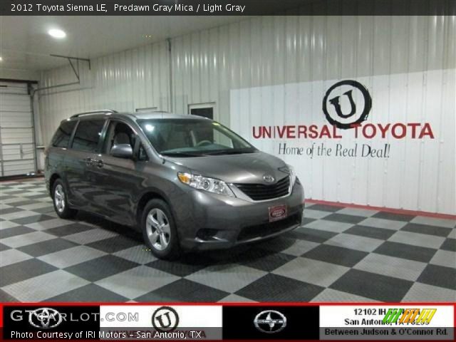 2012 Toyota Sienna LE in Predawn Gray Mica