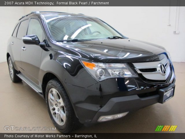 2007 Acura MDX Technology in Formal Black Pearl