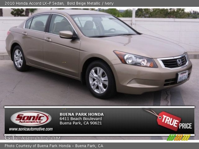 2010 Honda Accord LX-P Sedan in Bold Beige Metallic