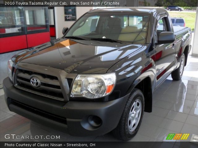 2010 Toyota Tacoma Regular Cab in Black Sand Pearl