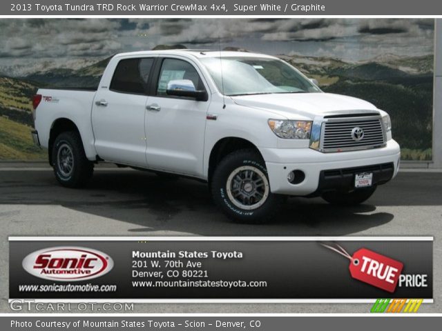 2013 Toyota Tundra TRD Rock Warrior CrewMax 4x4 in Super White