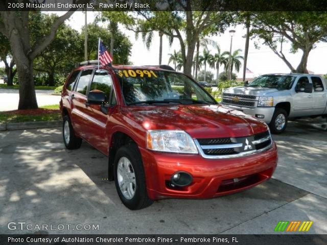 2008 Mitsubishi Endeavor LS in Rave Red