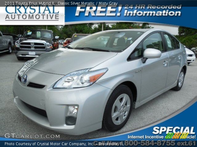 2011 Toyota Prius Hybrid II in Classic Silver Metallic