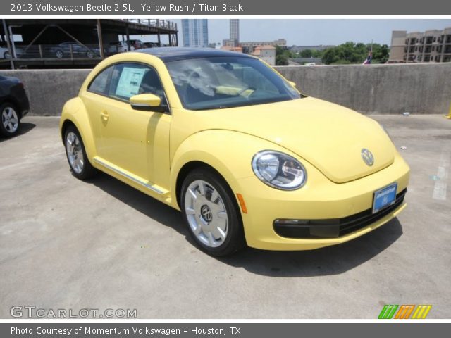 2013 Volkswagen Beetle 2.5L in Yellow Rush