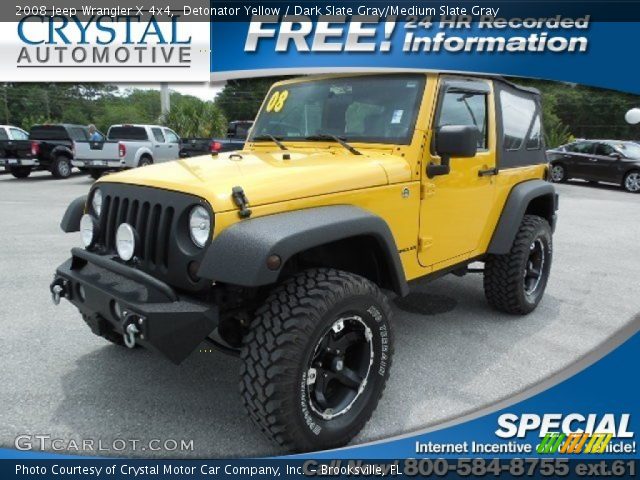 2008 Jeep Wrangler X 4x4 in Detonator Yellow