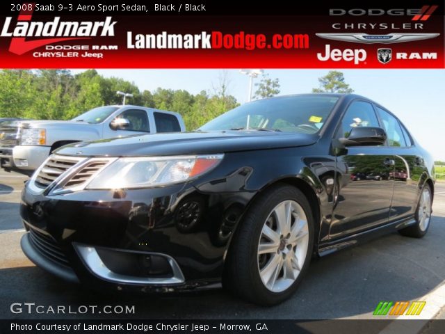 2008 Saab 9-3 Aero Sport Sedan in Black