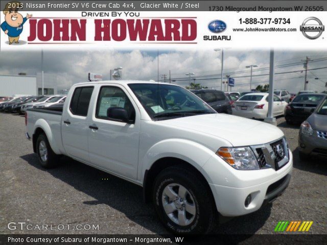 2013 Nissan Frontier SV V6 Crew Cab 4x4 in Glacier White