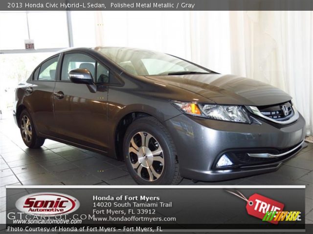 2013 Honda Civic Hybrid-L Sedan in Polished Metal Metallic