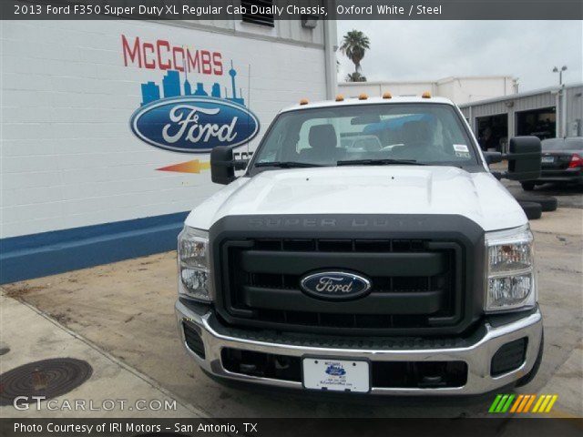 2013 Ford F350 Super Duty XL Regular Cab Dually Chassis in Oxford White