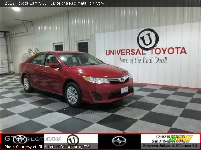 2012 Toyota Camry LE in Barcelona Red Metallic