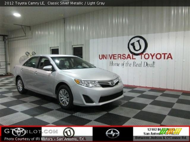 2012 Toyota Camry LE in Classic Silver Metallic
