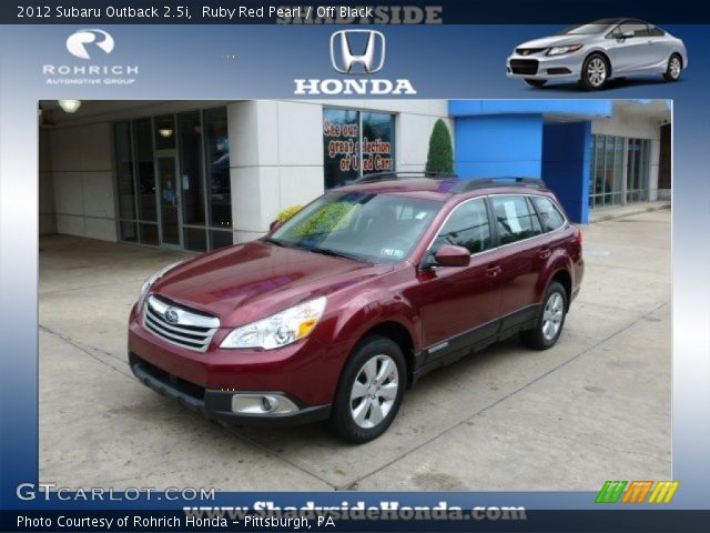 2012 Subaru Outback 2.5i in Ruby Red Pearl