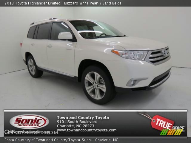 2013 Toyota Highlander Limited in Blizzard White Pearl