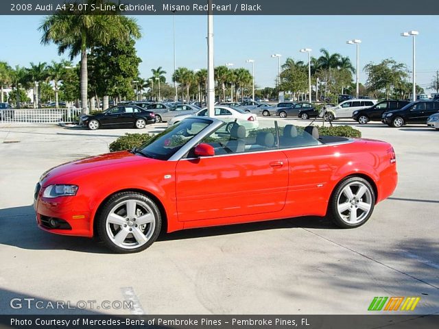 2008 Audi A4 2.0T S-Line Cabriolet in Misano Red Pearl