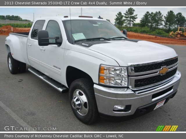 2013 Chevrolet Silverado 3500HD LTZ Crew Cab 4x4 Dually in Summit White