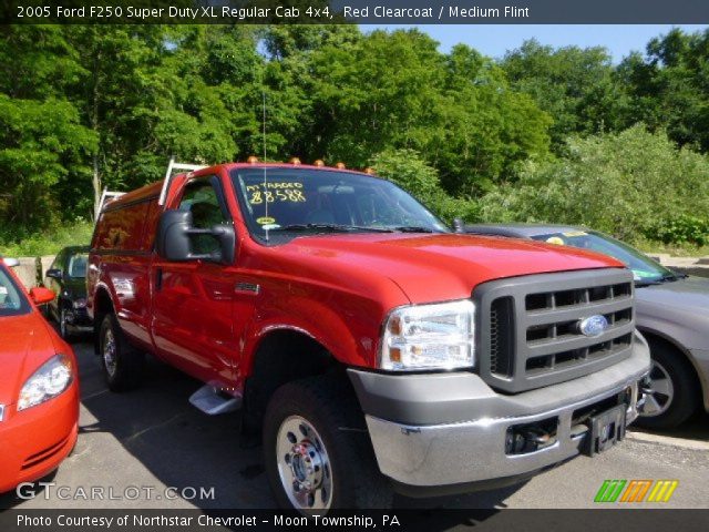 2005 Ford F250 Super Duty XL Regular Cab 4x4 in Red Clearcoat
