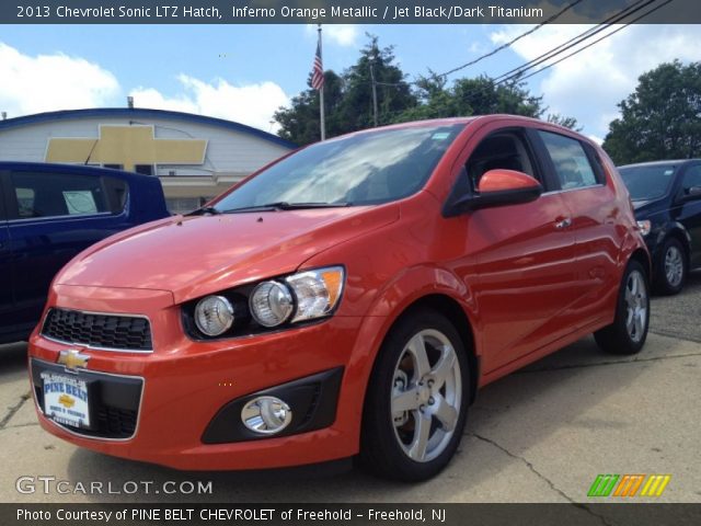 2013 Chevrolet Sonic LTZ Hatch in Inferno Orange Metallic