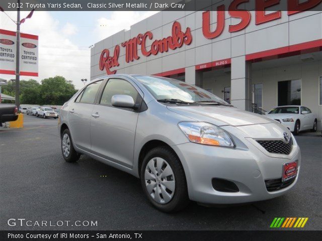 2012 Toyota Yaris Sedan in Classic Silver Metallic