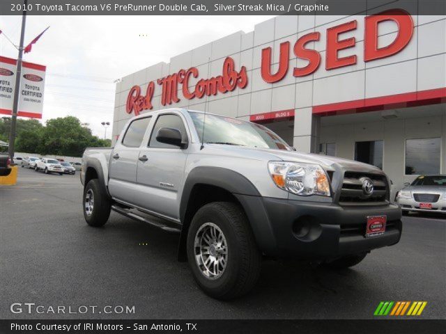 2010 Toyota Tacoma V6 PreRunner Double Cab in Silver Streak Mica