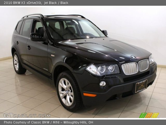 2010 BMW X3 xDrive30i in Jet Black