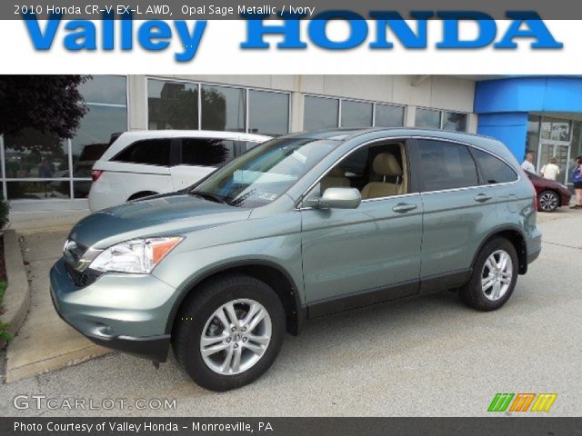 2010 Honda CR-V EX-L AWD in Opal Sage Metallic