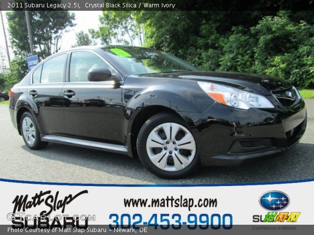 2011 Subaru Legacy 2.5i in Crystal Black Silica