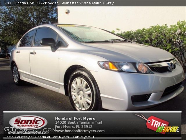 2010 Honda Civic DX-VP Sedan in Alabaster Silver Metallic