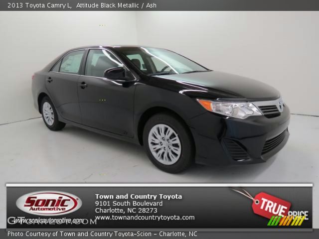 2013 Toyota Camry L in Attitude Black Metallic