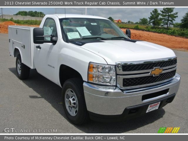 2013 Chevrolet Silverado 2500HD Work Truck Regular Cab Chassis in Summit White