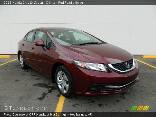 2013 Honda Civic LX Sedan in Crimson Red Pearl