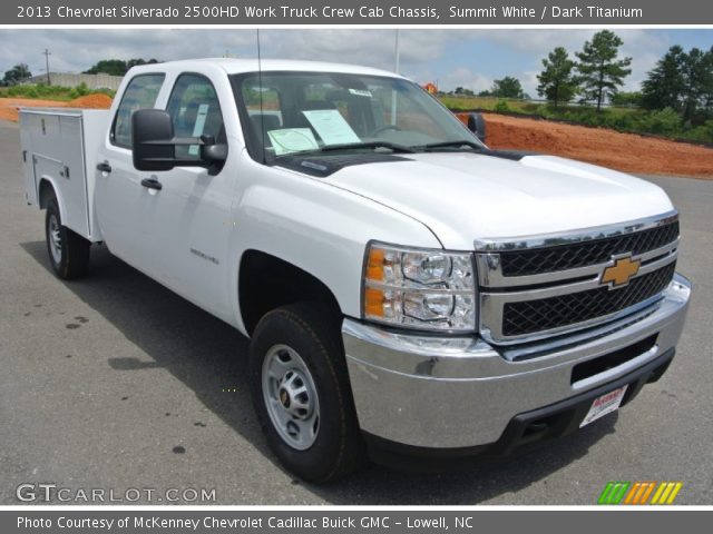 2013 Chevrolet Silverado 2500HD Work Truck Crew Cab Chassis in Summit White