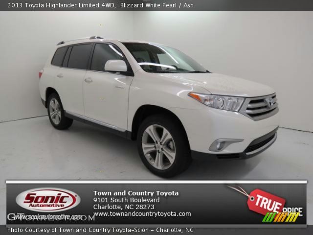 2013 Toyota Highlander Limited 4WD in Blizzard White Pearl