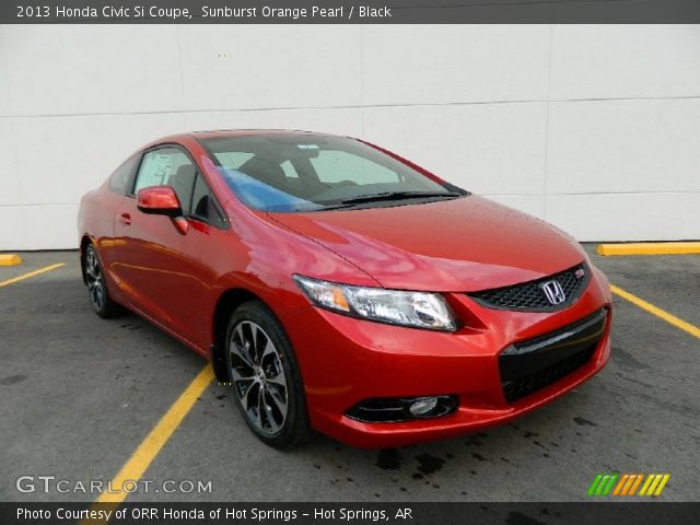 2013 Honda Civic Si Coupe in Sunburst Orange Pearl