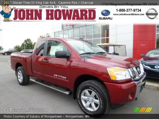 2013 Nissan Titan SV King Cab 4x4 in Cayenne Red