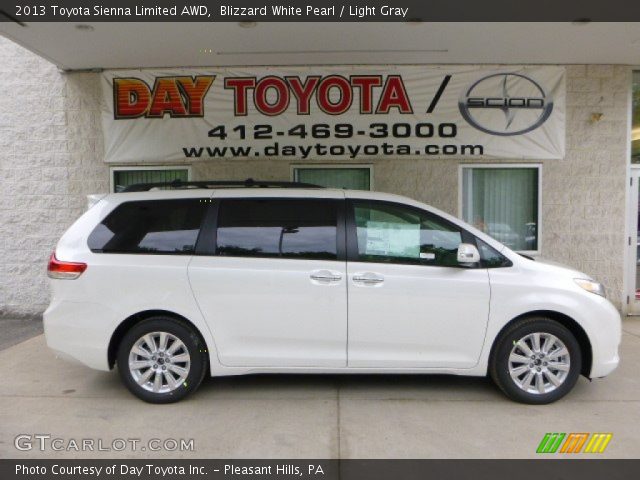 2013 Toyota Sienna Limited AWD in Blizzard White Pearl