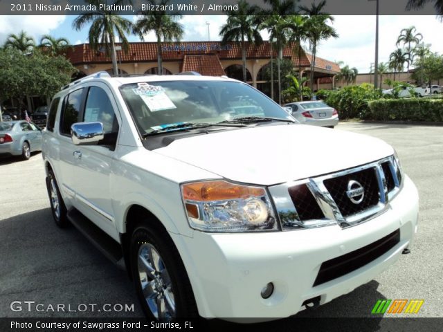 2011 Nissan Armada Platinum in Blizzard White