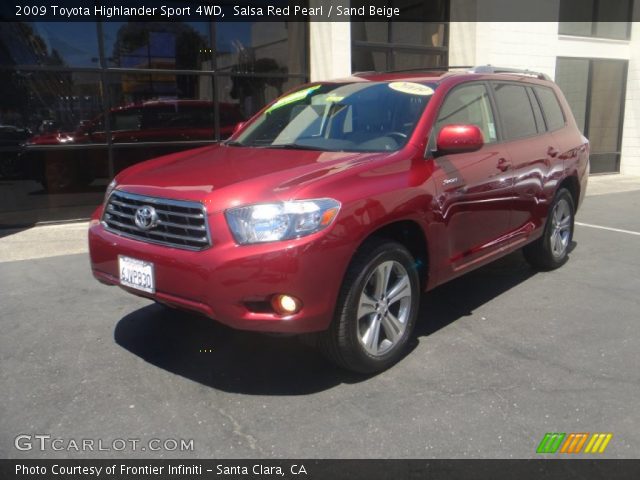 2009 Toyota Highlander Sport 4WD in Salsa Red Pearl