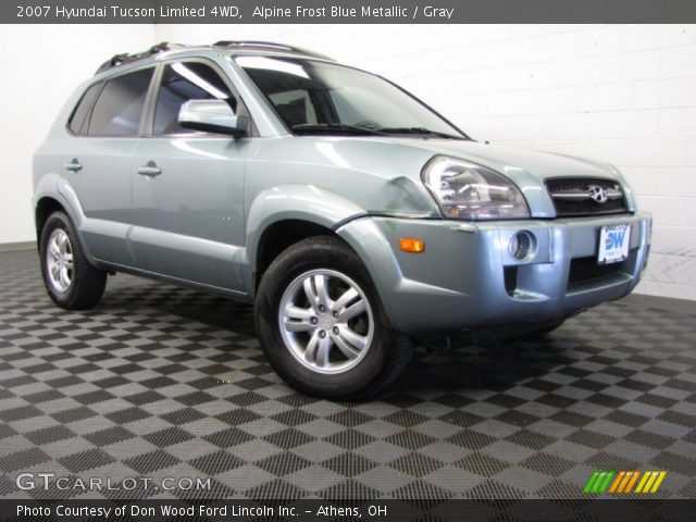 2007 Hyundai Tucson Limited 4WD in Alpine Frost Blue Metallic