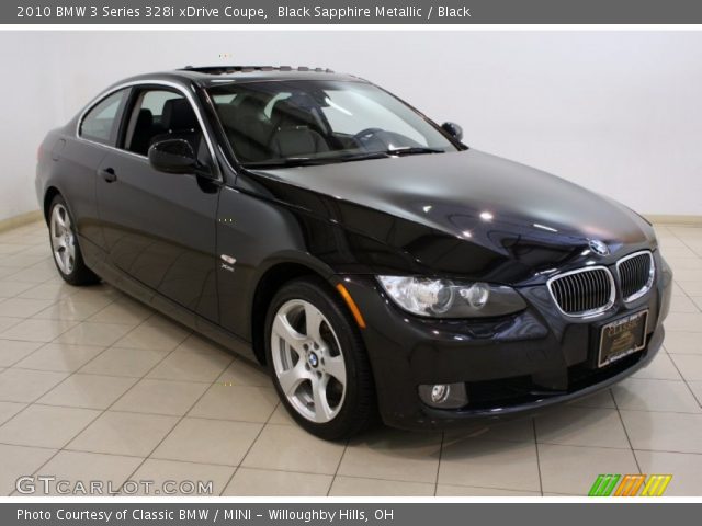 2010 BMW 3 Series 328i xDrive Coupe in Black Sapphire Metallic