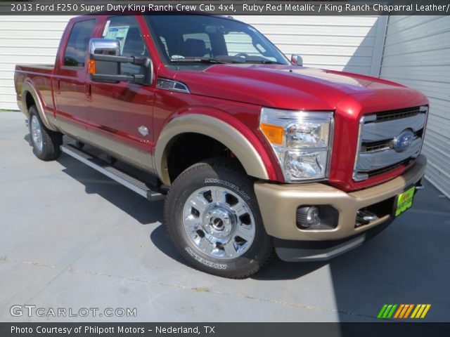 2013 Ford F250 Super Duty King Ranch Crew Cab 4x4 in Ruby Red Metallic