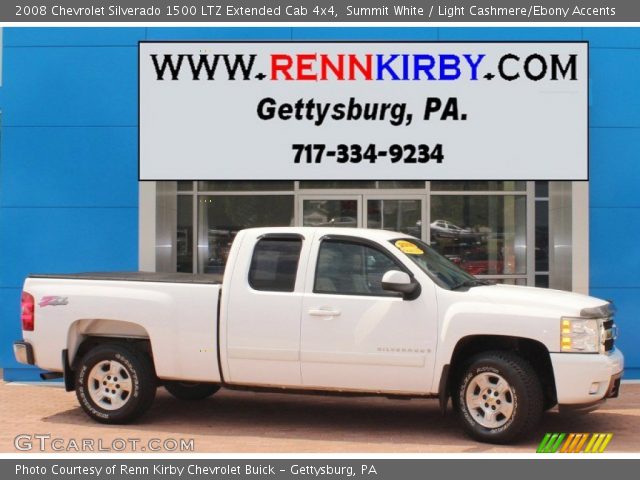 2008 Chevrolet Silverado 1500 LTZ Extended Cab 4x4 in Summit White