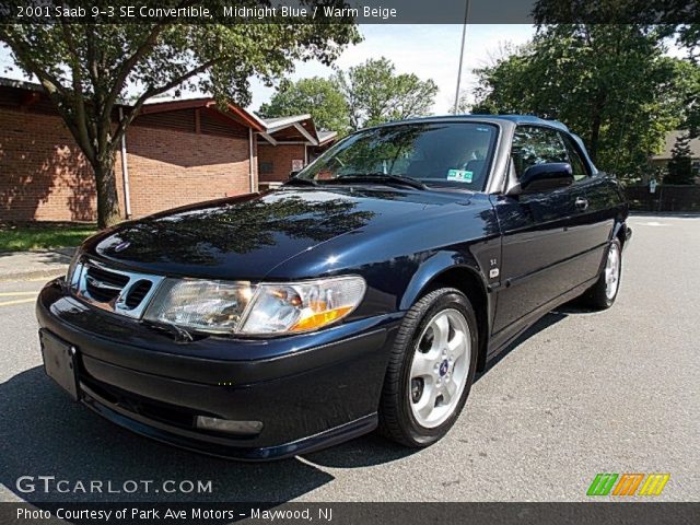 2001 Saab 9-3 SE Convertible in Midnight Blue