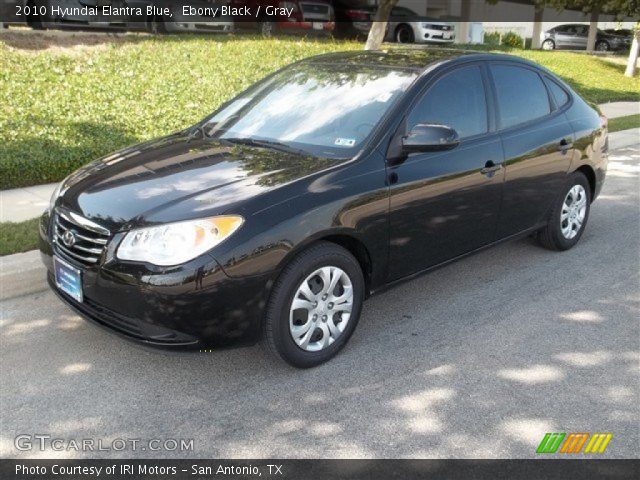 2010 Hyundai Elantra Blue in Ebony Black