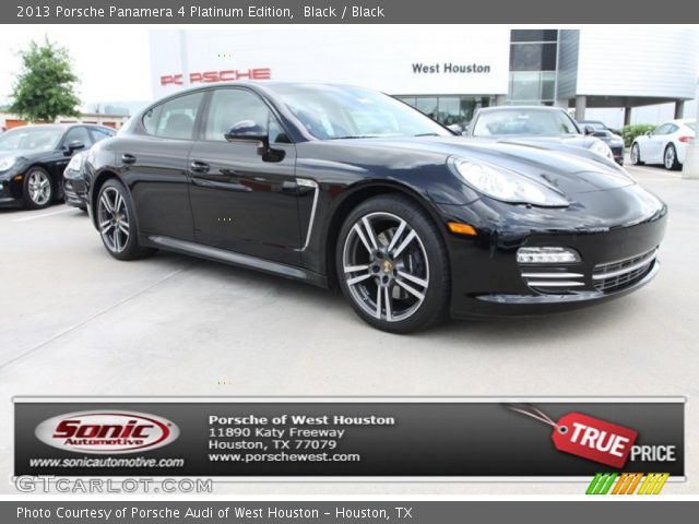 2013 Porsche Panamera 4 Platinum Edition in Black