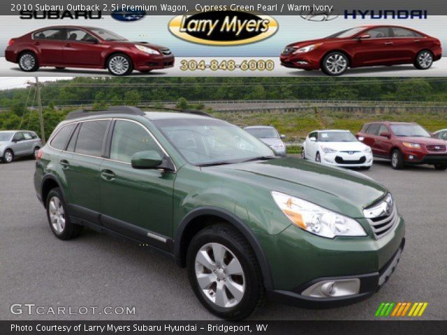 2010 Subaru Outback 2.5i Premium Wagon in Cypress Green Pearl